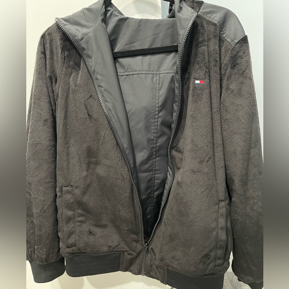 Black Tommy Hilfiger Reversible Jacket